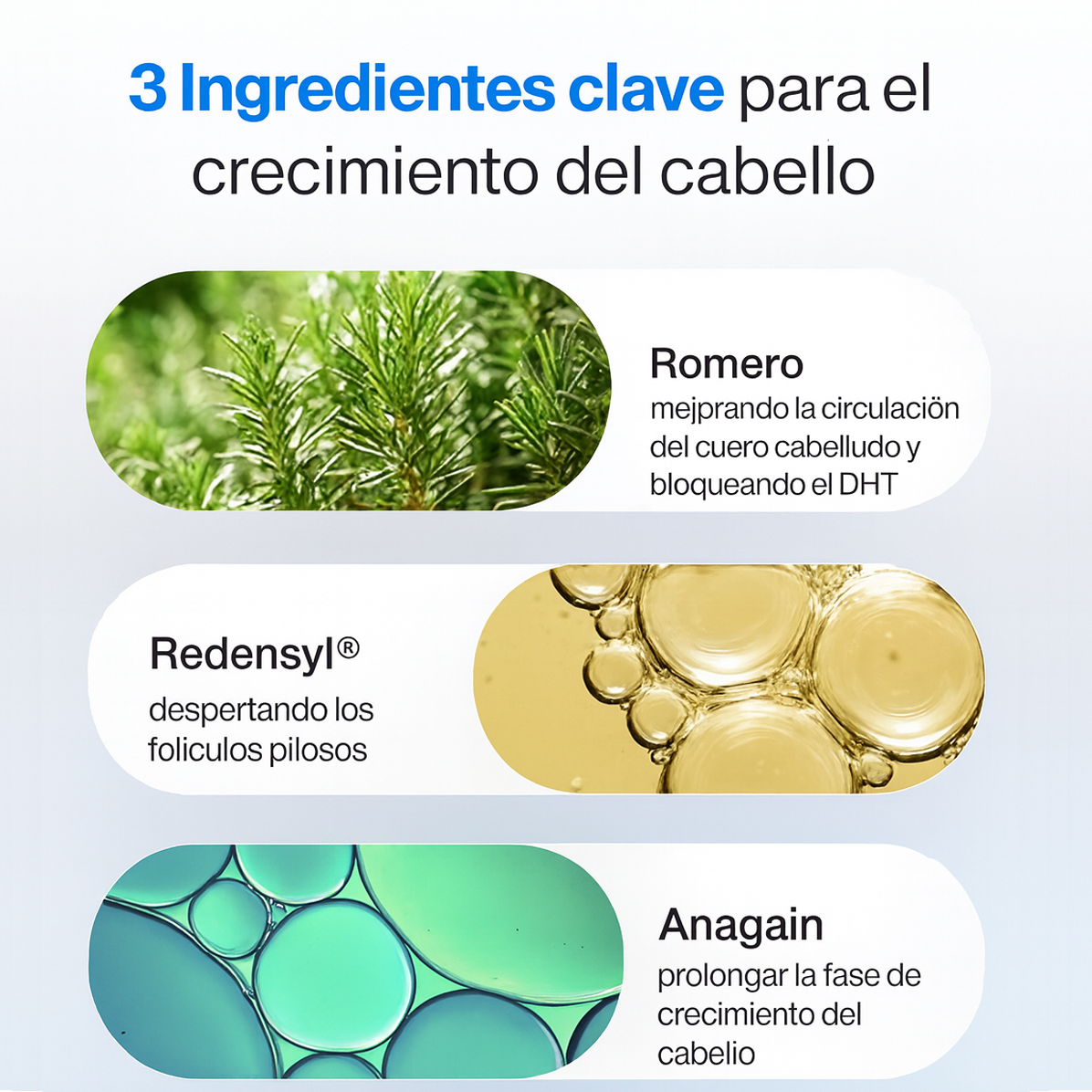 RollaGrow™: suero para el crecimiento del cabello