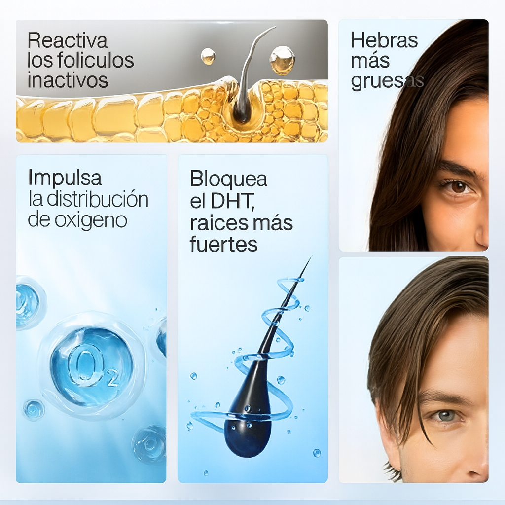 RollaGrow™: suero para el crecimiento del cabello